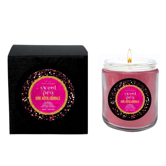 SWEET PEA SINGLE WICK CANDLE - Picture 1 of 2